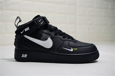 high top nike air force mid 07 lv 8 black|nike air force 1 07lv8.